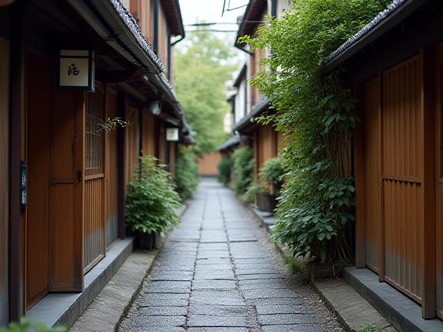 神楽坂の静かな通りからのぞく現代的な風景